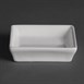 Mini plats carrés blancs Olympia 80mm (Lot de 12)