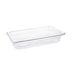 Bac Gastronorme en polycarbonate transparent un tiers 65mm Vogue