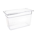Bac Gastronorme en polycarbonate transparent un tiers 200mm Vogue