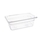 Bac Gastronorme en polycarbonate transparent un quart 100mm Vogue