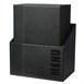 Porte-menus contemporains A4 noirs avec boîte de rangement (lot de 20)
