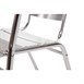 Fauteuils empilables en aluminium Bolero (Lot de 4)