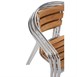 Fauteuils en frêne et aluminium Bolero 730mm (Lot de 4)