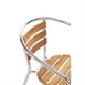 Fauteuils en frêne et aluminium Bolero 730mm (Lot de 4)