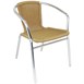 Fauteuils en rotin PE et aluminium empilables Bolero (Lot de 4)