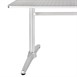 Table rectangulaire à deux pieds Bolero 600mm