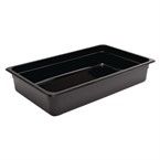 Bac Gastronorme en polycarbonate noir 100mm Vogue