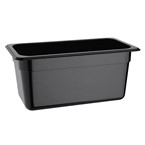 Bac Gastronorme en polycarbonate noir un tiers 150mm Vogue