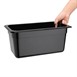 Bac Gastronorme en polycarbonate noir un tiers 150mm Vogue