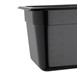 Bac Gastronorme en polycarbonate noir un tiers 150mm Vogue