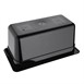 Bac Gastronorme en polycarbonate noir un tiers 150mm Vogue
