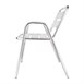 Fauteuils empilables en aluminium avec accoudoirs Bolero x4