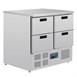 Table réfrigérée compacte 4 tiroirs 240L Polar Série G