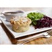 Assiettes carrées blanches Olympia Whiteware 180mm (lot de 12)