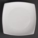 Assiettes carrées bords arrondis blanches Olympia 185mm (Lot de 12)