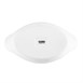 Plats ovales à oreilles blancs 204 x 115mm Olympia (Lot de 6)