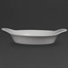 Plats ronds à oreilles blancs Olympia 220mm (Lot de 6)