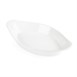 Plats ovales à oreilles blancs Olympia 253 x 140mm (Lot de 6)