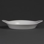 Plats ronds à oreilles blancs Olympia 192x151mm (Lot de 6)