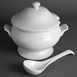 Soupière et louche Olympia Whiteware 2,5L