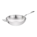 Wok triple épaisseur à fond plat Vogue