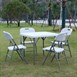 Table carrée pliante en PE Bolero 86cm