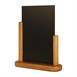 Elégante ardoise de table Securit finition teck 280 x 200mm