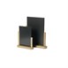 Elégante ardoise de table Securit finition teck 280 x 200mm