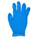Gants en nitrile sans poudre bleus (paquet de 100)