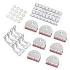 Kit de fixation pour vitre Polar