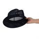 Chapeau Trilby bleu marine