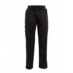 Pantalon de cuisine mixte Chef Works Slim Fit Cargo noir
