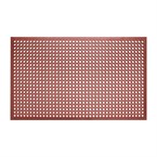 Tapis en caoutchouc antidérapant et antifatigue Jantex rouge 1500 x 900mm
