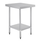 Tables en acier inoxydable sans rebord Vogue profondeur de 700mm