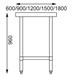 Tables en acier inoxydable sans rebord Vogue profondeur de 700mm
