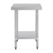 Tables en acier inoxydable sans rebord Vogue profondeur de 700mm