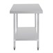 Table en acier inoxydable sans rebord Vogue 1200 x 700mm