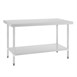 Table en acier inoxydable sans rebord Vogue 1500 x 700mm