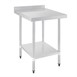 Tables en acier inoxydable avec rebord Vogue profondeur de 700mm