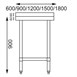 Tables en acier inoxydable avec rebord Vogue profondeur de 700mm
