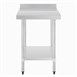Tables en acier inoxydable avec rebord Vogue profondeur de 700mm