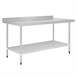 Table en acier inoxydable avec rebord Vogue 1800 x 700mm