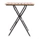 Table bistro carrée en imitation bois Bolero 600mm