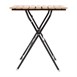 Table bistro carrée en imitation bois Bolero 600mm