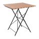 Table bistro carrée en imitation bois Bolero 600mm