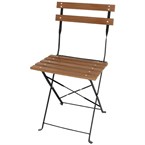 Chaises bistro en imitation bois Bolero (Lot de 2)