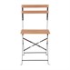 Chaises bistro en imitation bois Bolero (Lot de 2)