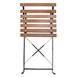 Chaises bistro en imitation bois Bolero (Lot de 2)