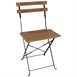 Chaises bistro en imitation bois Bolero (Lot de 2)