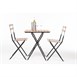 Chaises bistro en imitation bois Bolero (Lot de 2)